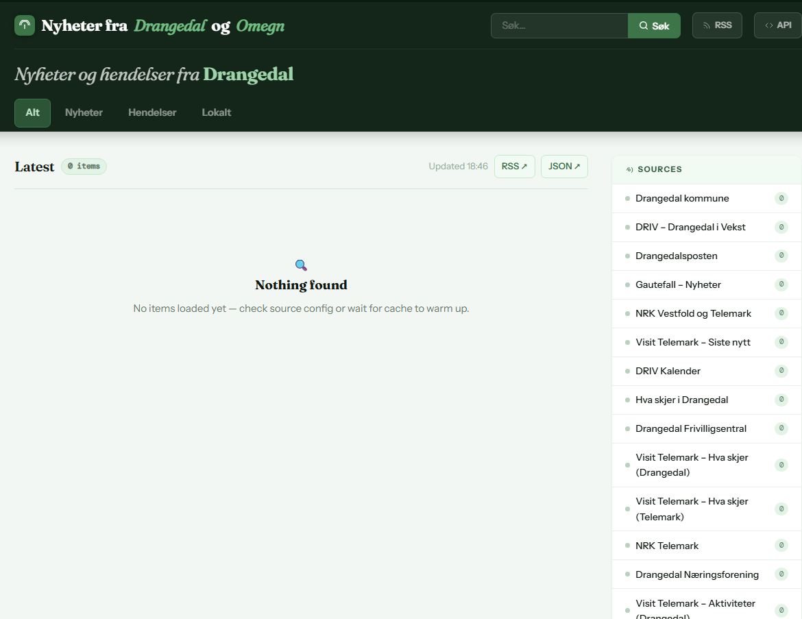 News agregator / Web scraper